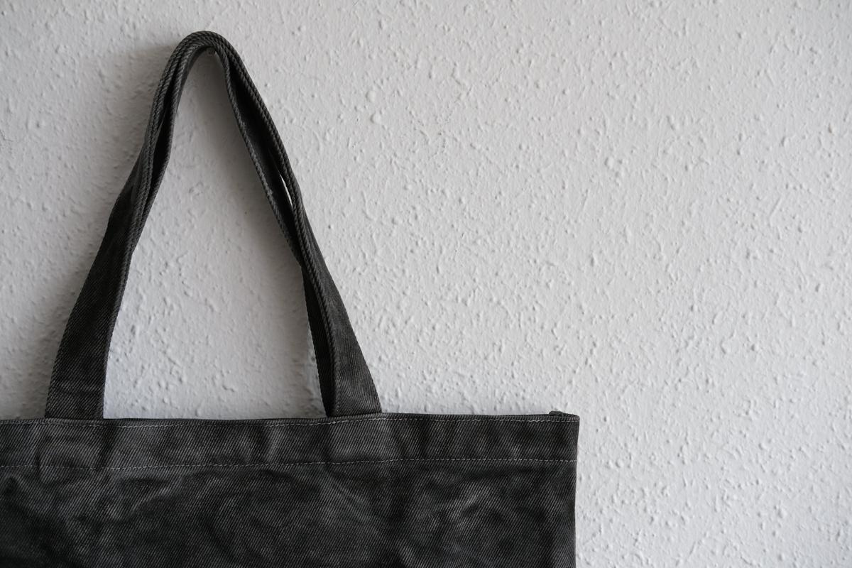 濾過布墨染めトートバッグ A