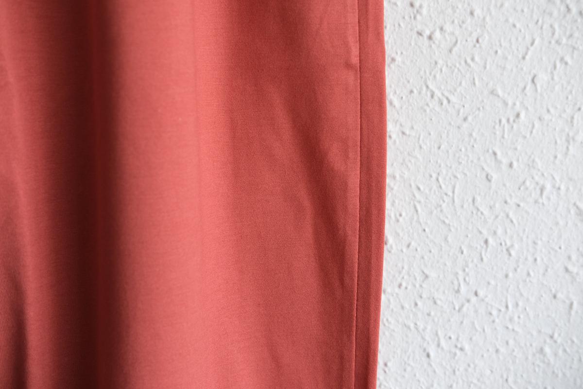 yohaku ドバイパンツ｜ツヤツヤ天竺素材 テラコッタ｜unisex freesize