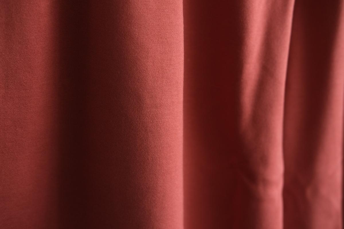 yohaku ドバイパンツ｜ツヤツヤ天竺素材 テラコッタ｜unisex freesize