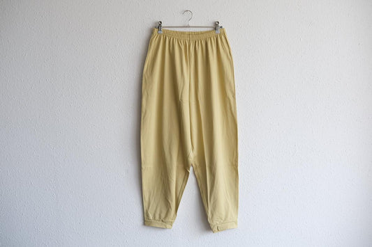 yohaku ドバイパンツ|ツヤツヤ天竺素材 マスタード|unisex freesize