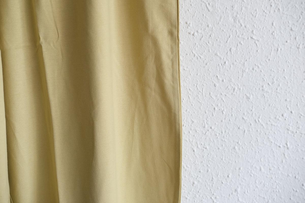 yohaku ドバイパンツ｜ツヤツヤ天竺素材 マスタード｜unisex freesize