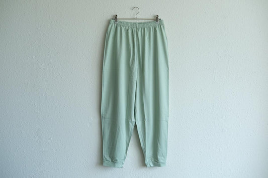 yohaku ドバイパンツ｜ツヤツヤ天竺素材 ミント｜unisex freesize