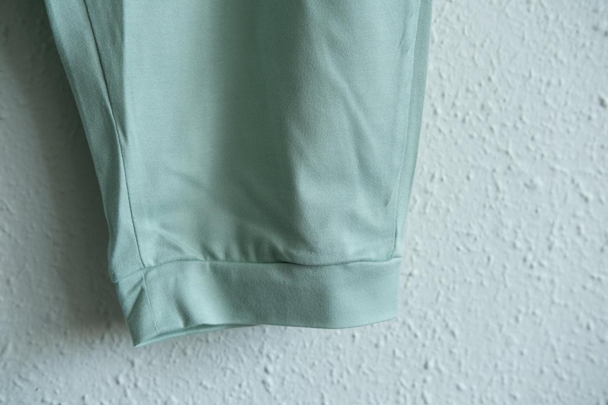 yohaku ドバイパンツ｜ツヤツヤ天竺素材 ミント｜unisex freesize