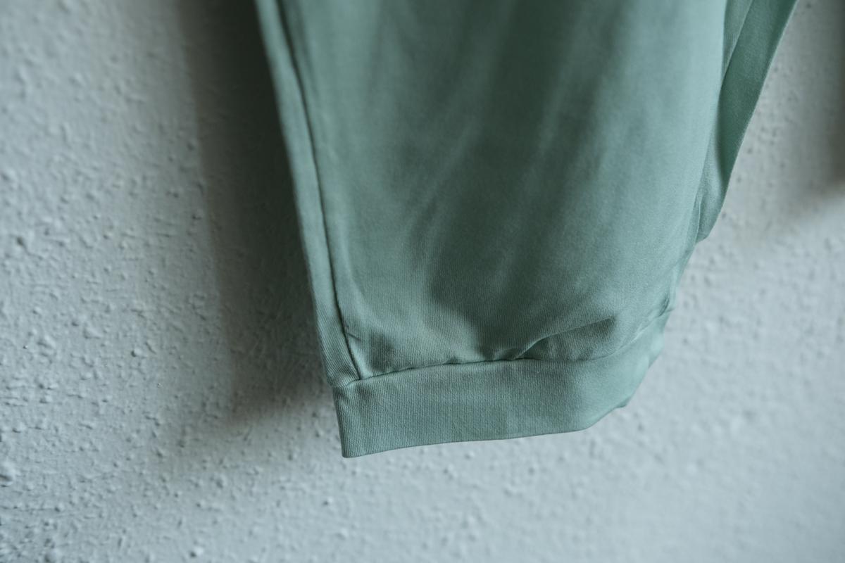 yohaku ドバイパンツ｜ツヤツヤ天竺素材 ミント｜unisex freesize