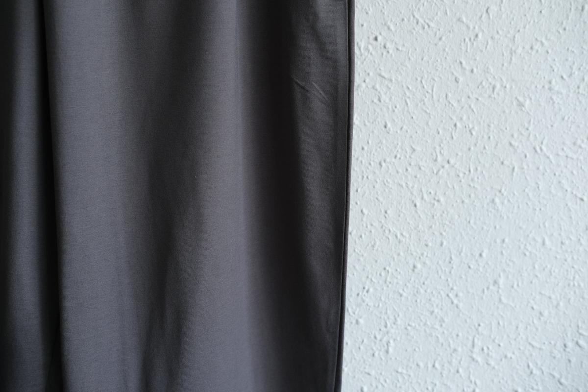 yohaku ドバイパンツ｜ツヤツヤ天竺素材 ダークグレー｜unisex freesize