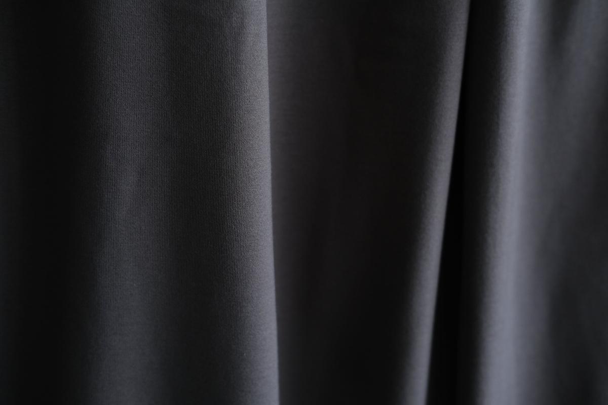 yohaku ドバイパンツ｜ツヤツヤ天竺素材 ダークグレー｜unisex freesize