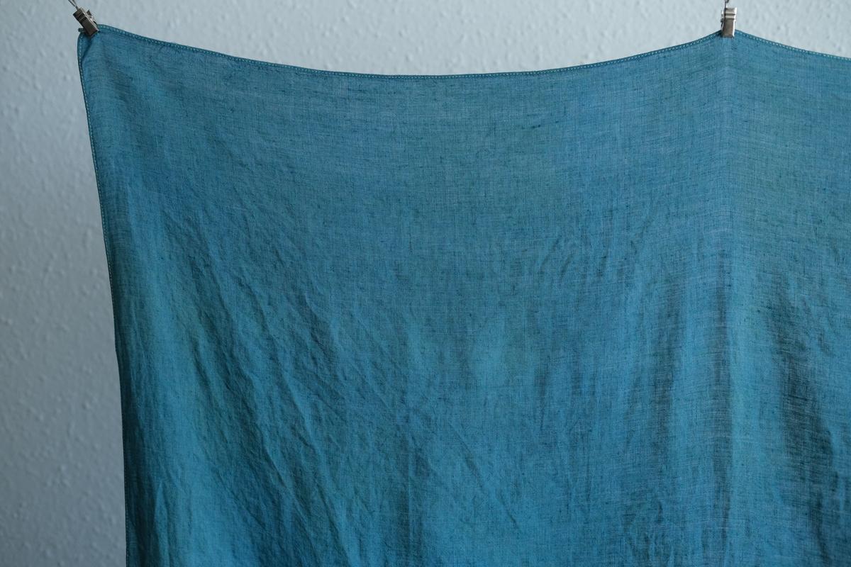 【1点限定】草木染め×本藍染め麻風呂敷 柘榴（ざくろ）×本藍