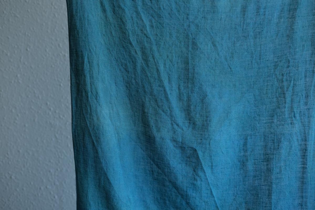 【1点限定】草木染め×本藍染め麻風呂敷 柘榴（ざくろ）×本藍