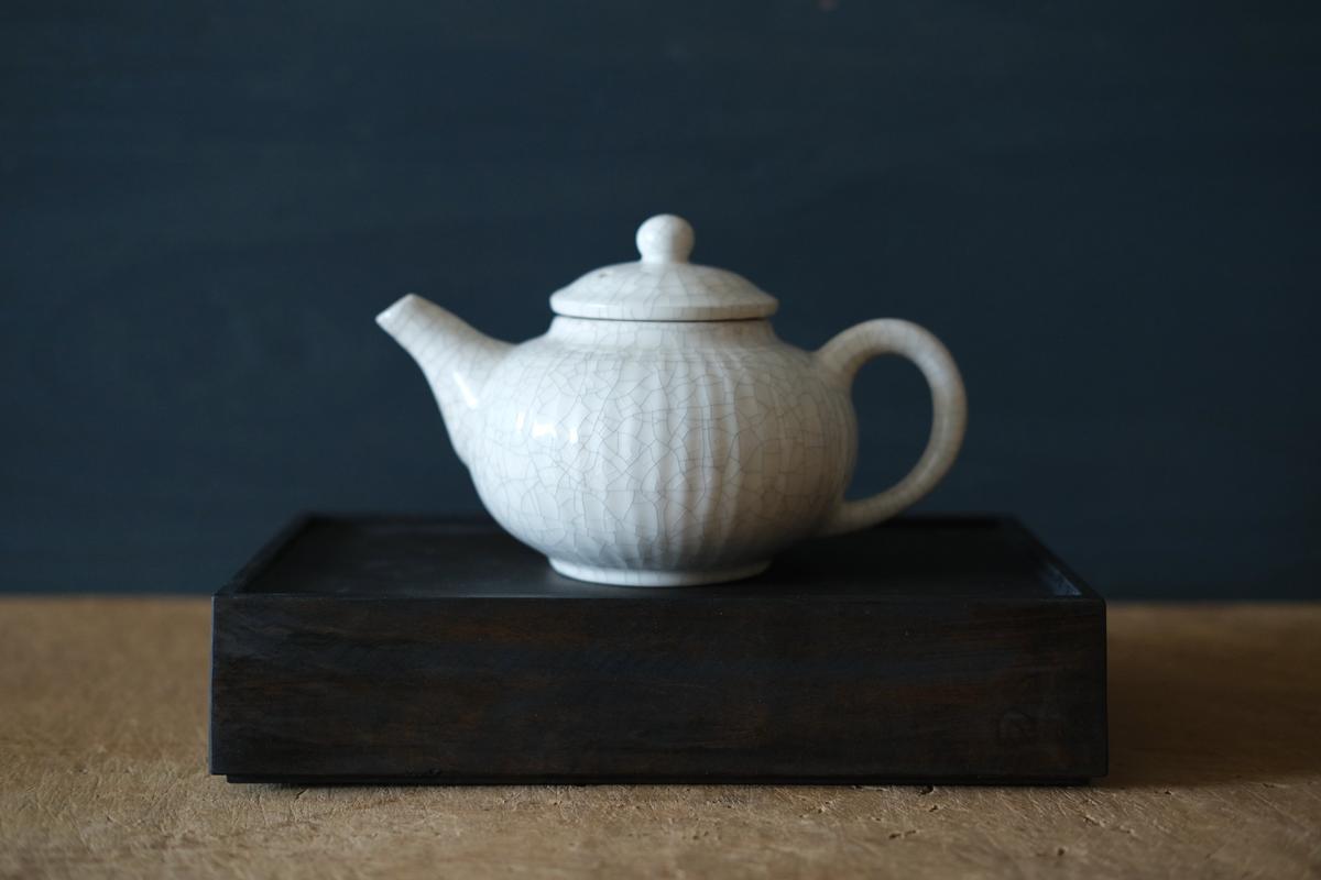 徒爾 角高茶盤 サクラ・黒漆