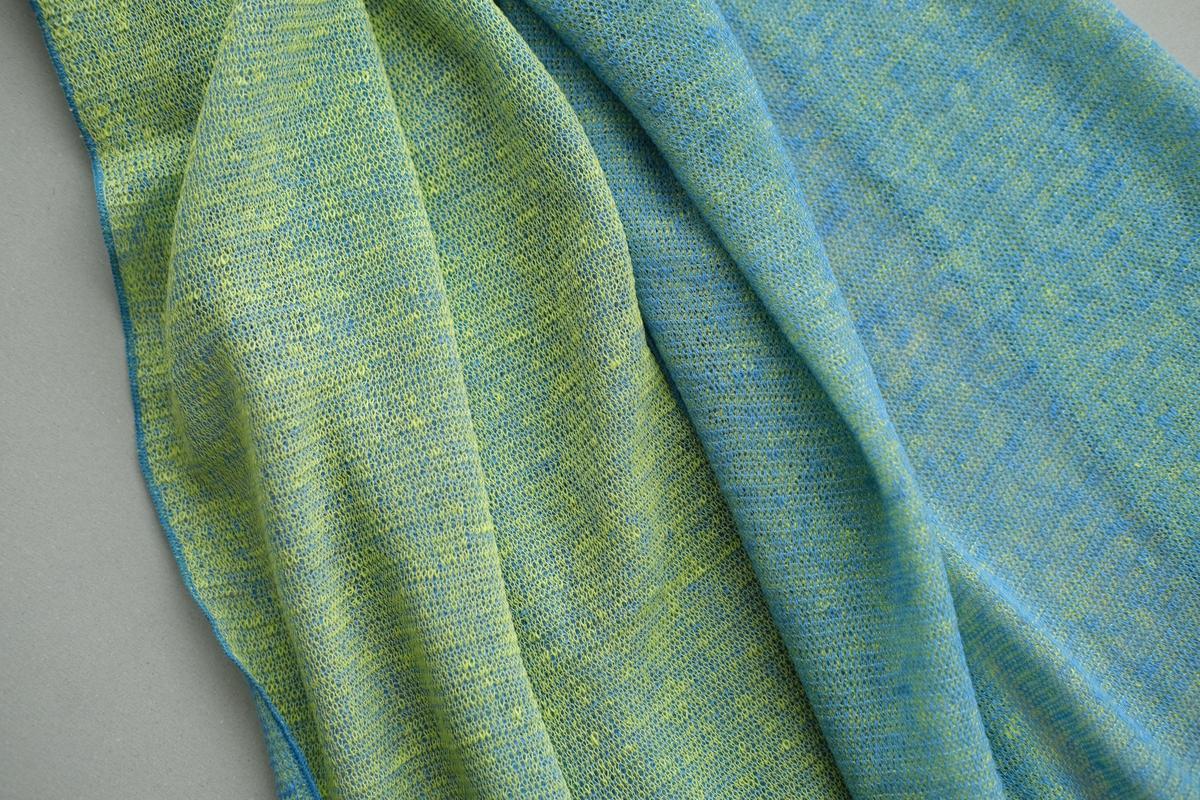 リネンニットストール｜ブルーサルビア×レゼタ