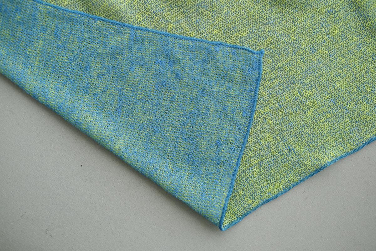 リネンニットストール｜ブルーサルビア×レゼタ