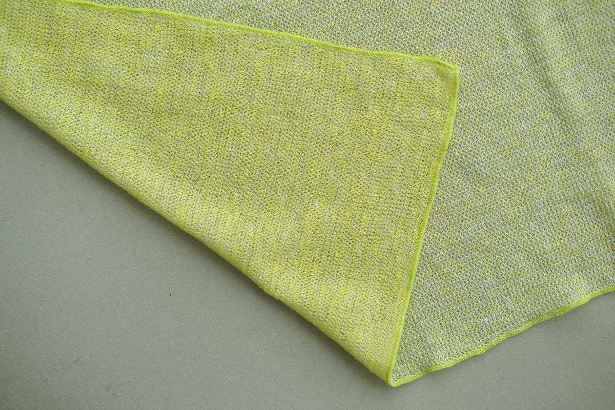 リネンニットストール｜レモン×ナイトグレー