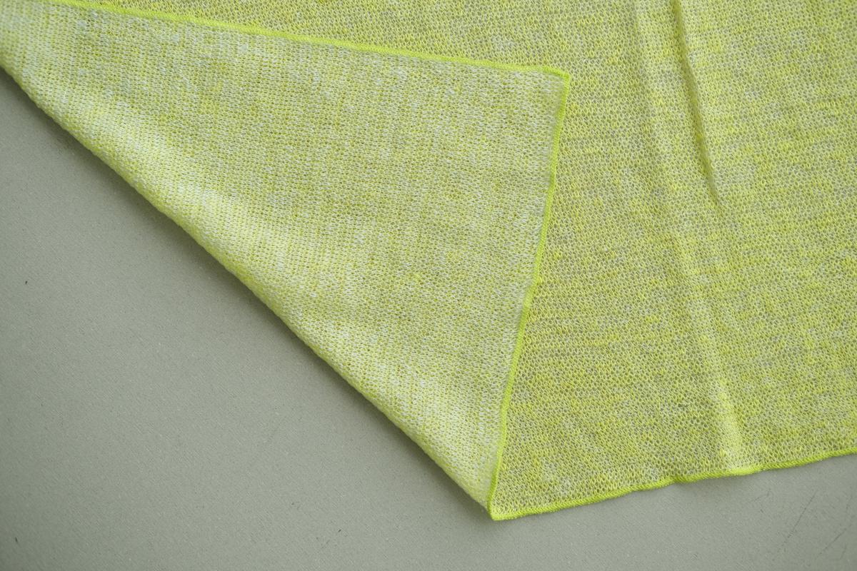 リネンニットストール｜レモン×ナイトグレー