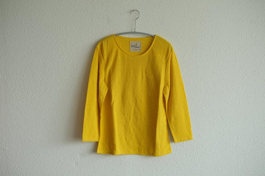 リネンコットンアンダーウェア7分袖|レディース|きはだいろ