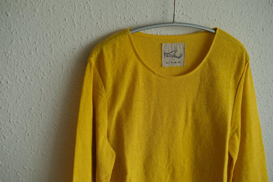 リネンコットンアンダーウェア7分袖｜レディース｜きはだいろ