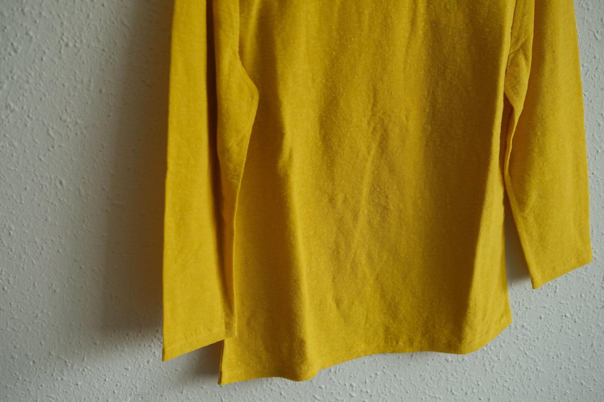 リネンコットンアンダーウェア7分袖｜レディース｜きはだいろ