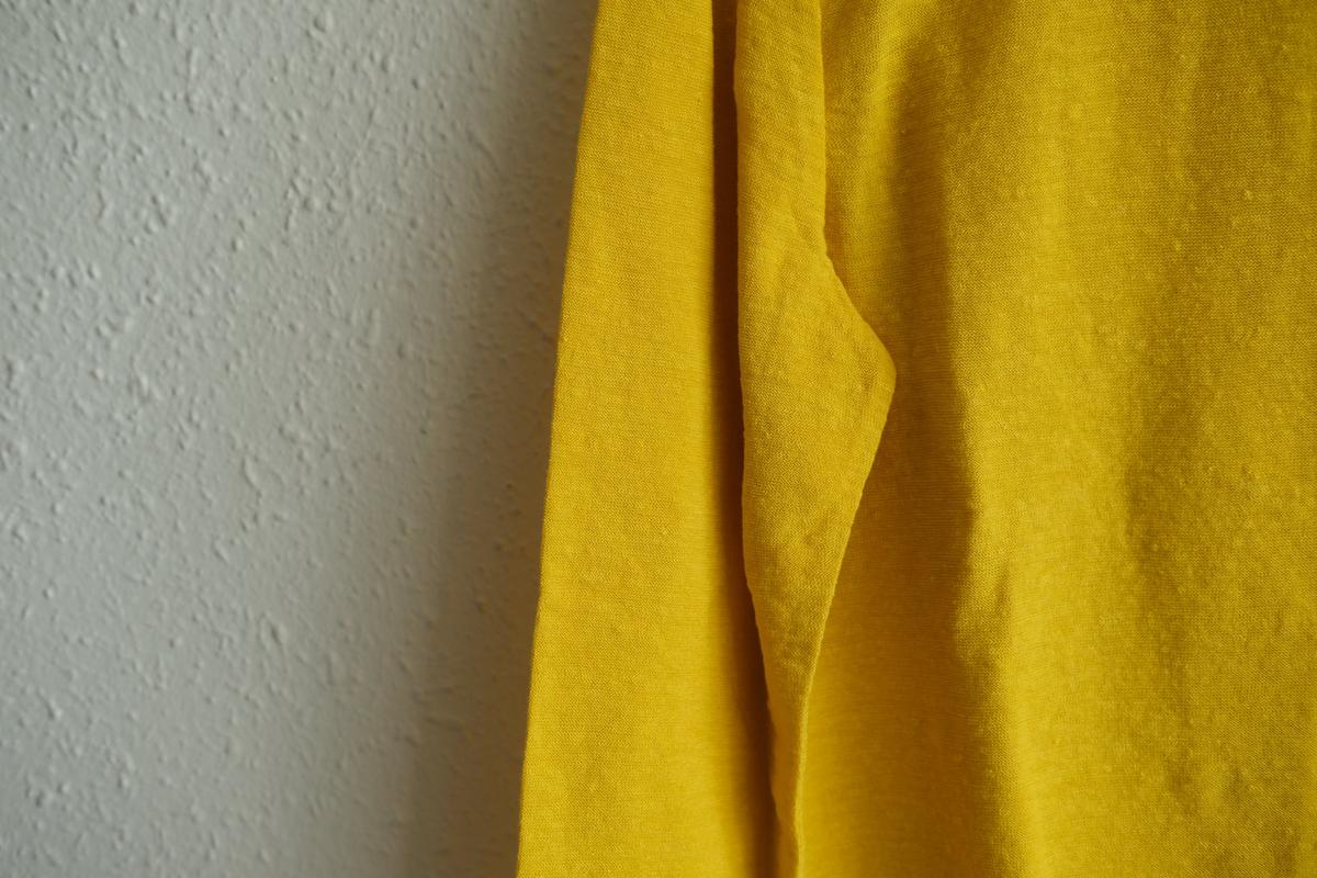 リネンコットンアンダーウェア7分袖｜レディース｜きはだいろ