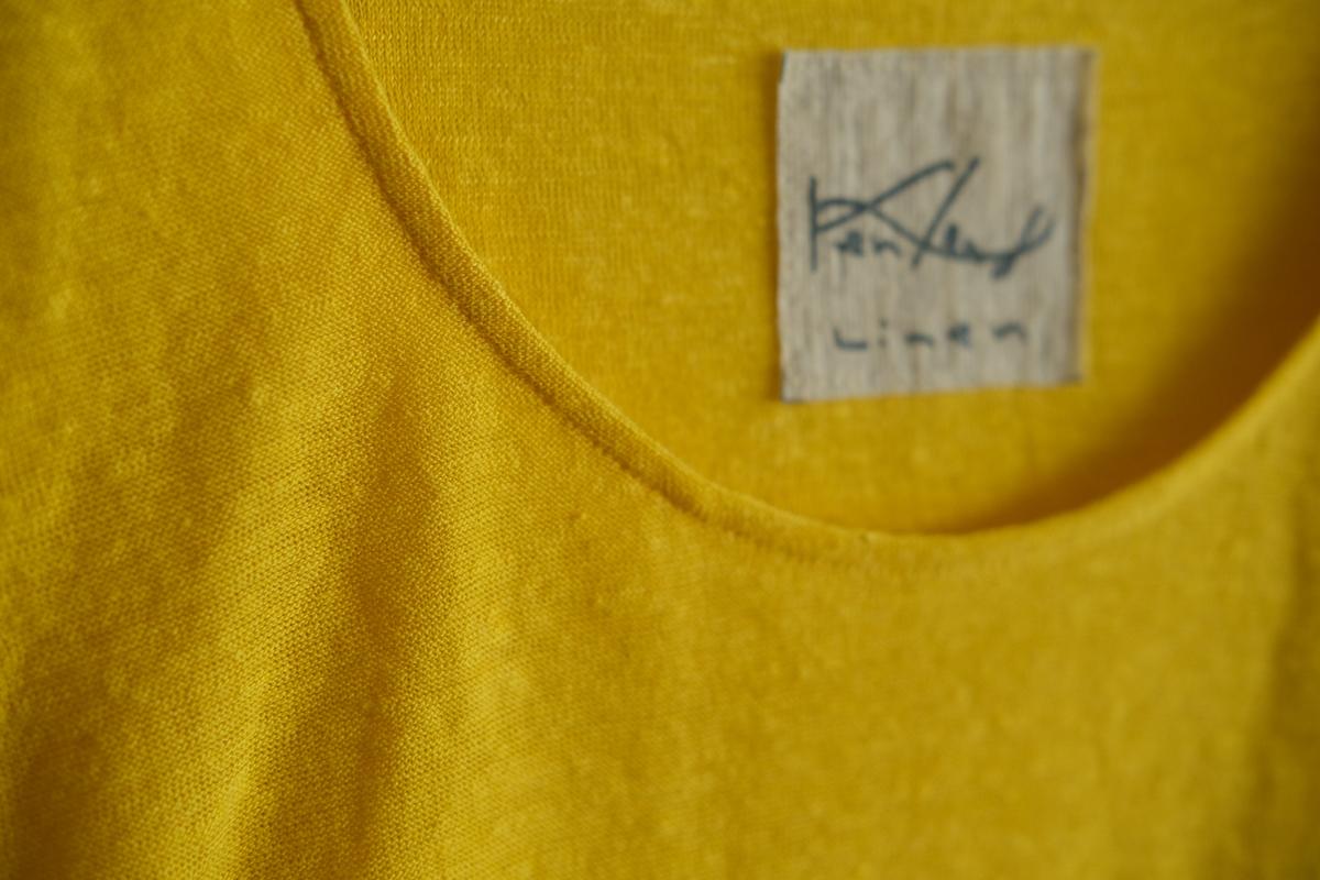 リネンコットンアンダーウェア7分袖｜レディース｜きはだいろ