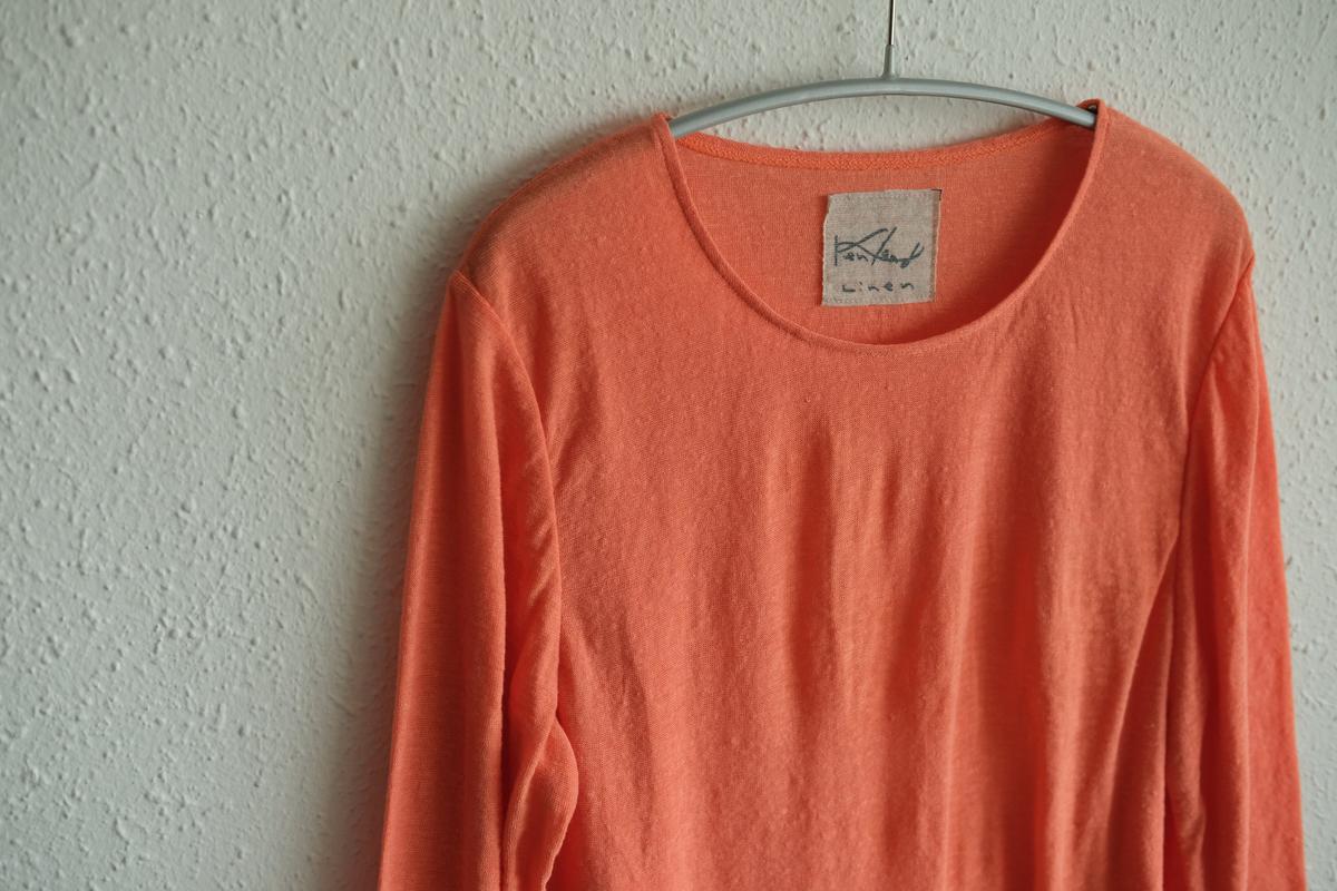 リネンコットンアンダーウェア7分袖｜レディース｜さんご