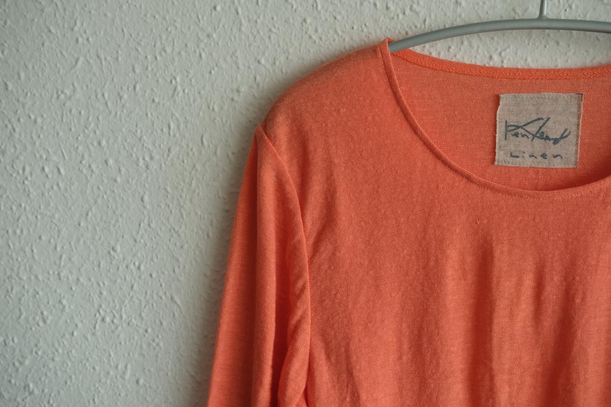 リネンコットンアンダーウェア7分袖｜レディース｜さんご