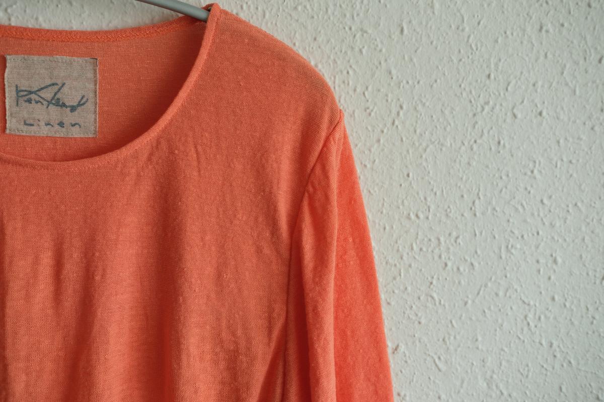 リネンコットンアンダーウェア7分袖｜レディース｜さんご