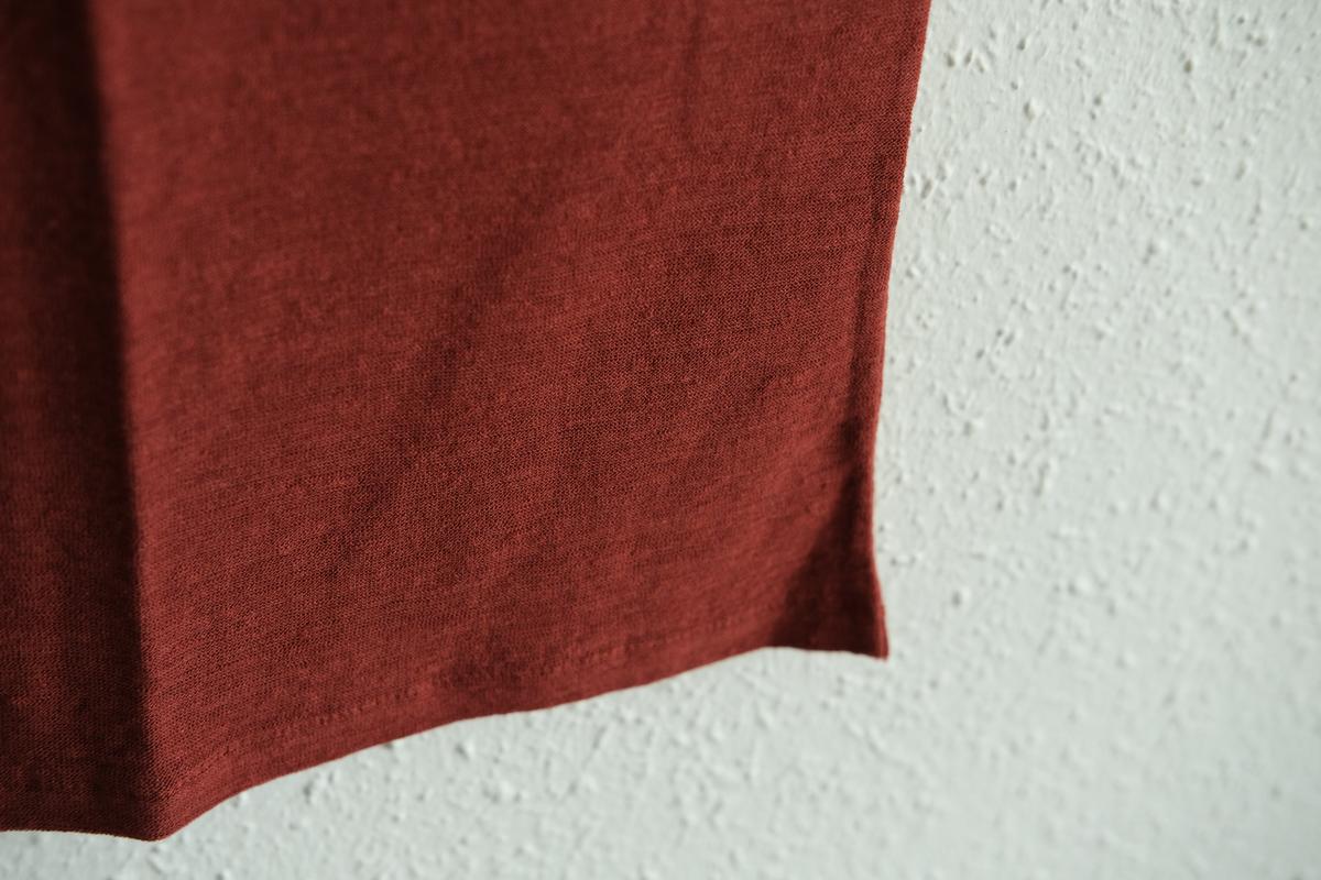 リネンコットンアンダーウェア ノースリーブ｜レディース｜コッパーレッド