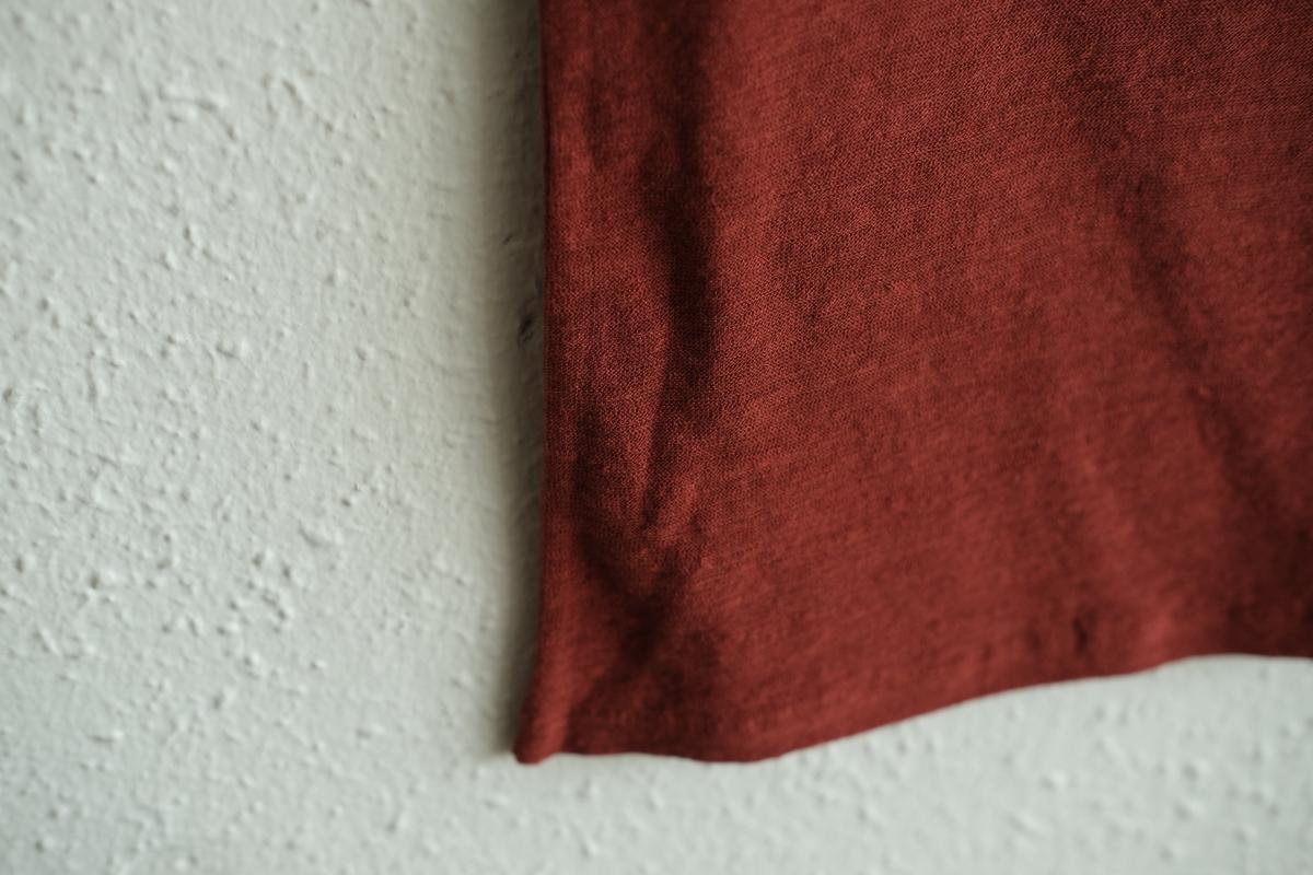 リネンコットンアンダーウェア ノースリーブ｜レディース｜コッパーレッド