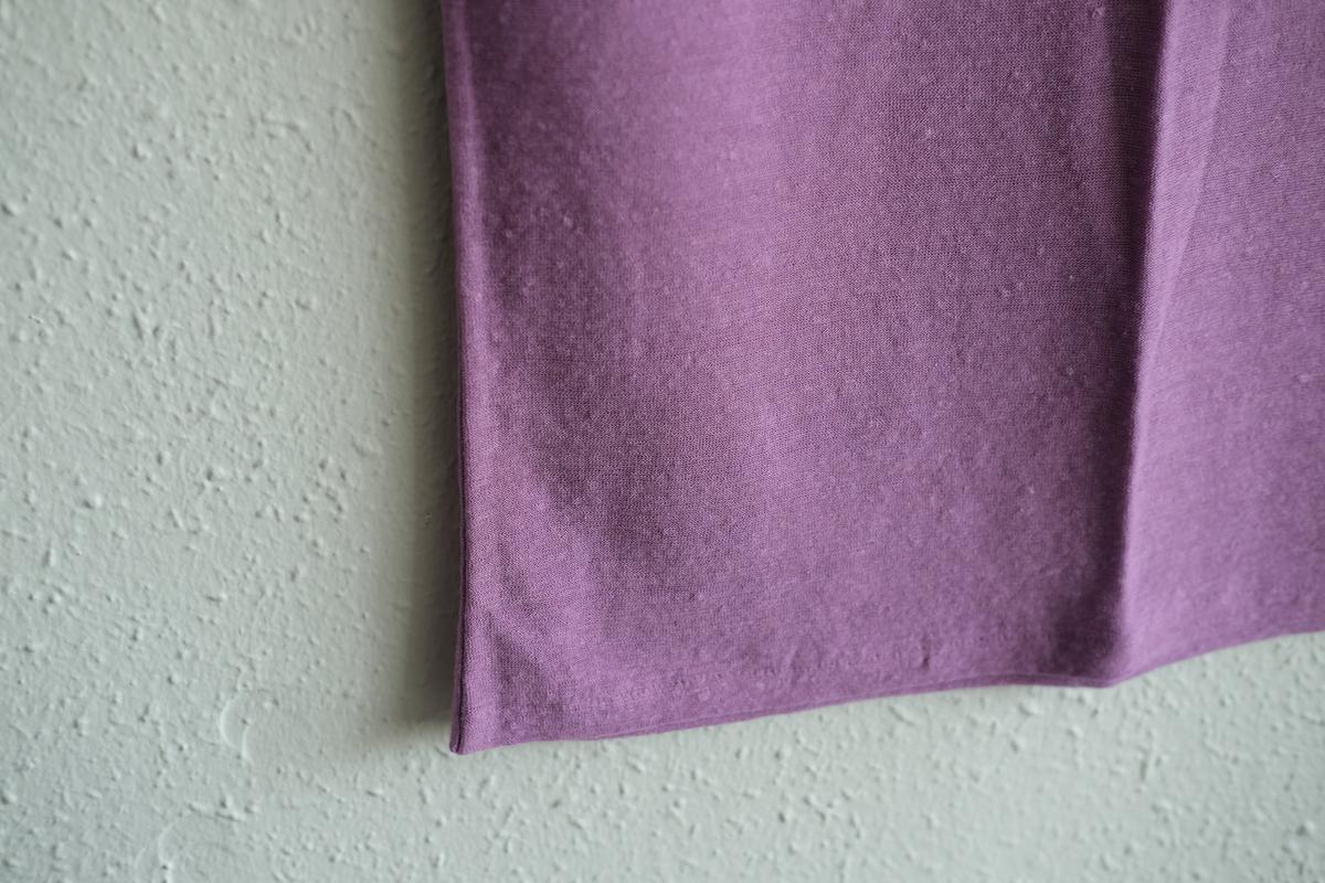 リネンコットンアンダーウェア ノースリーブ｜レディース｜モーブ