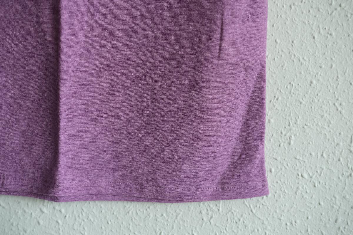 リネンコットンアンダーウェア ノースリーブ｜レディース｜モーブ