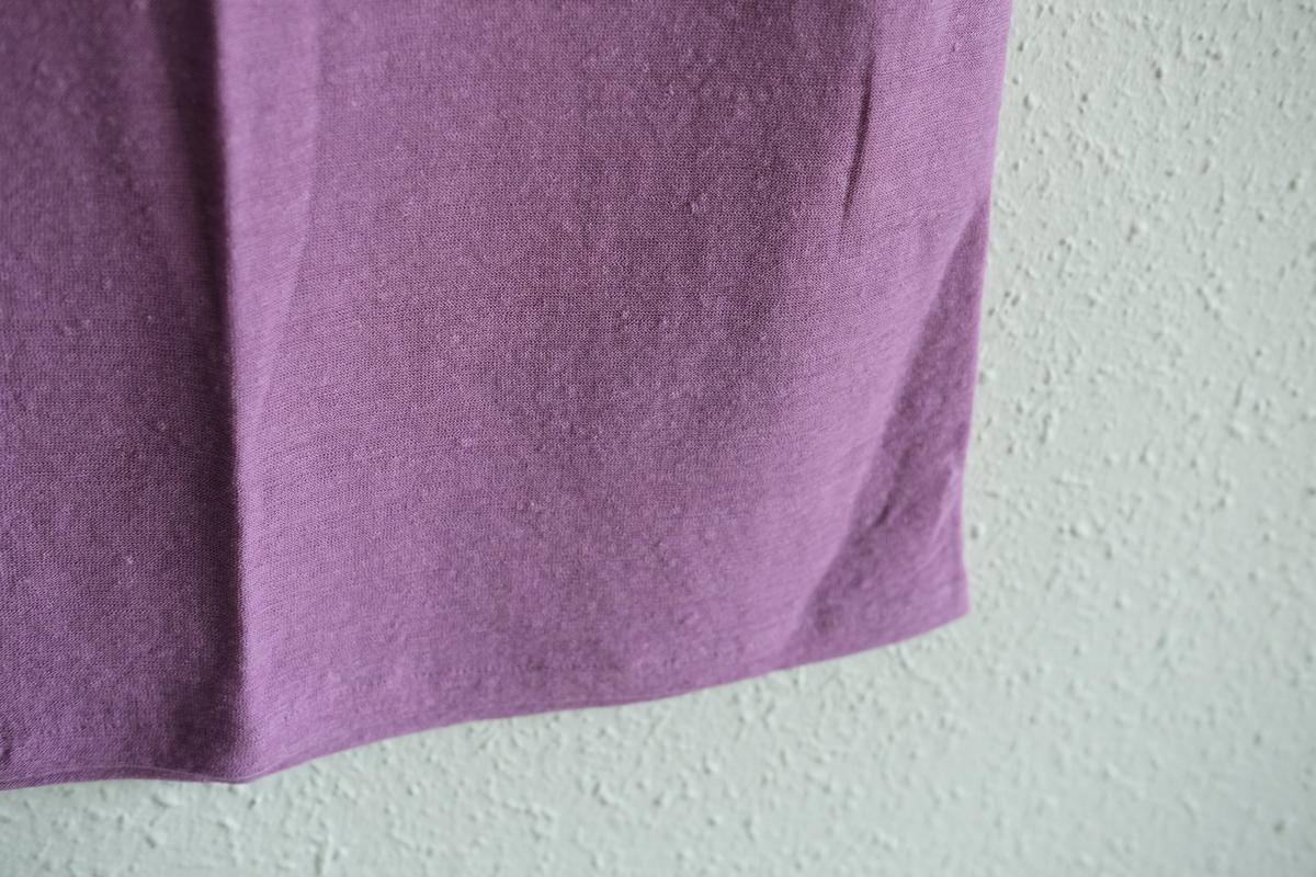 リネンコットンアンダーウェア ノースリーブ｜レディース｜モーブ