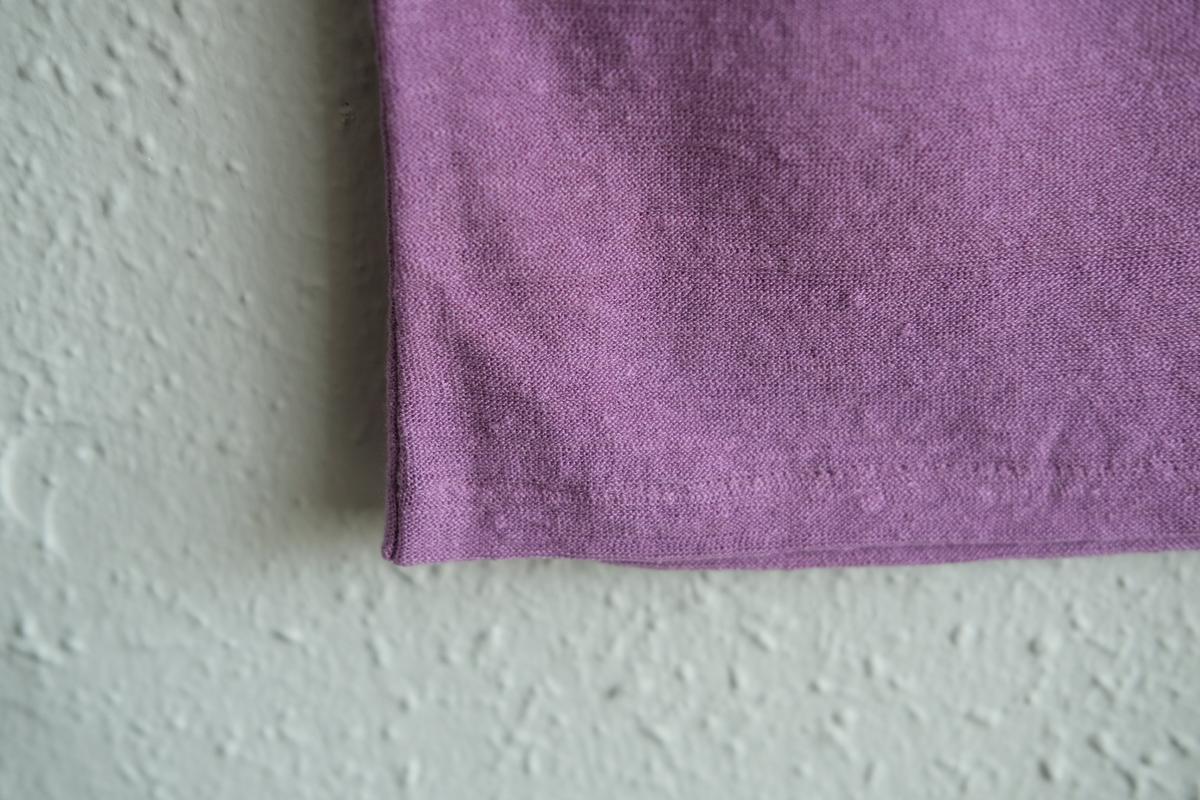 リネンコットンアンダーウェア ノースリーブ｜レディース｜モーブ