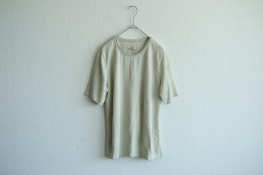 リネンキュプラ半袖プルオーバー｜レディース｜ホワイトペッパー