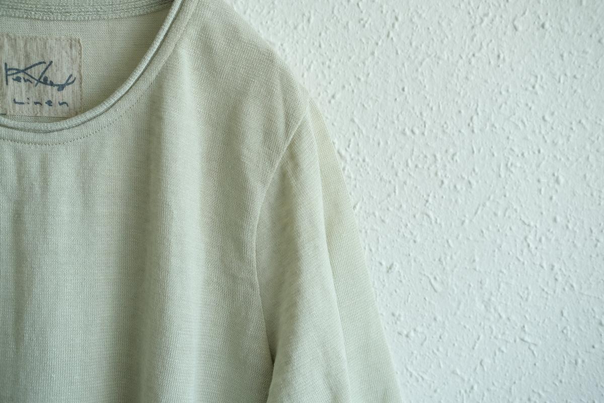 リネンキュプラ半袖プルオーバー｜レディース｜ホワイトペッパー