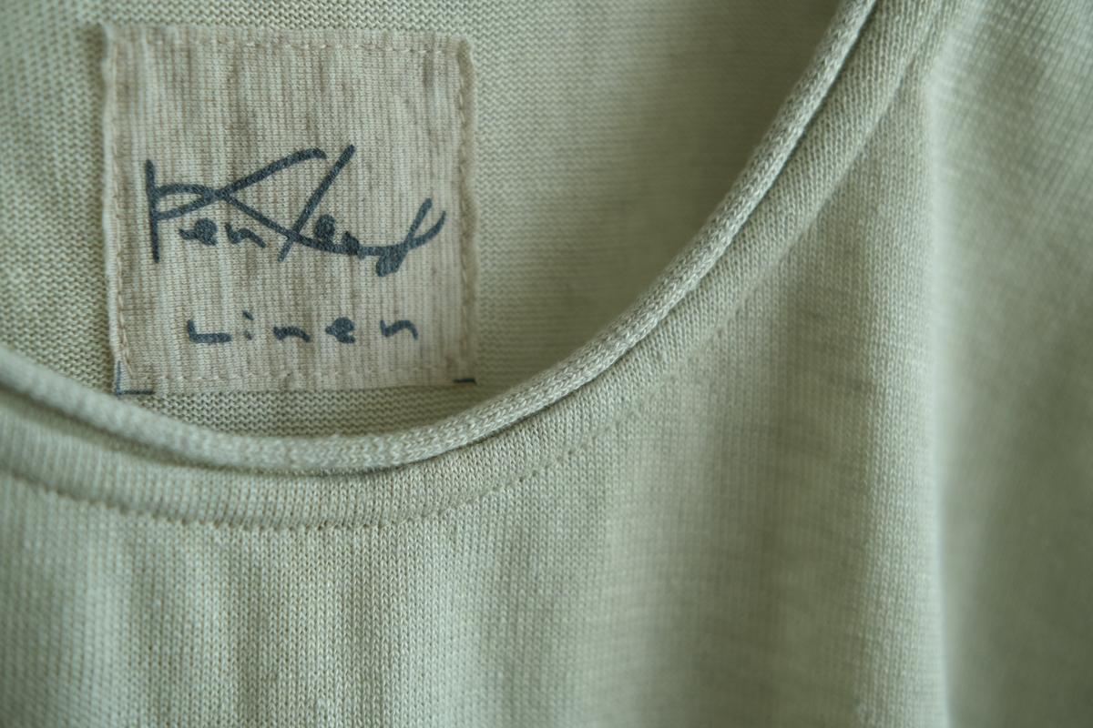 リネンキュプラ半袖プルオーバー｜レディース｜ホワイトペッパー