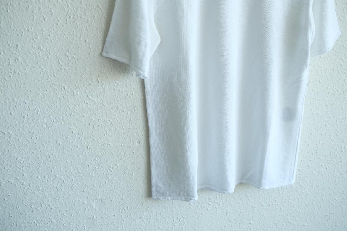 リネンキュプラ半袖プルオーバー｜レディース｜白