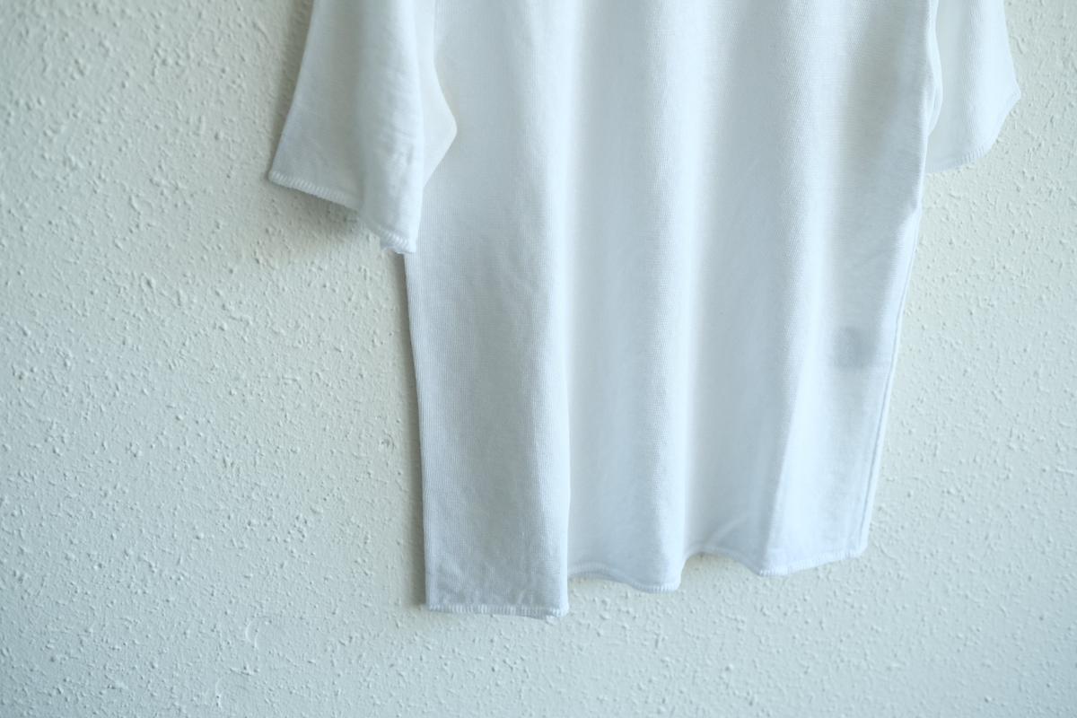 リネンキュプラ半袖プルオーバー｜レディース｜白