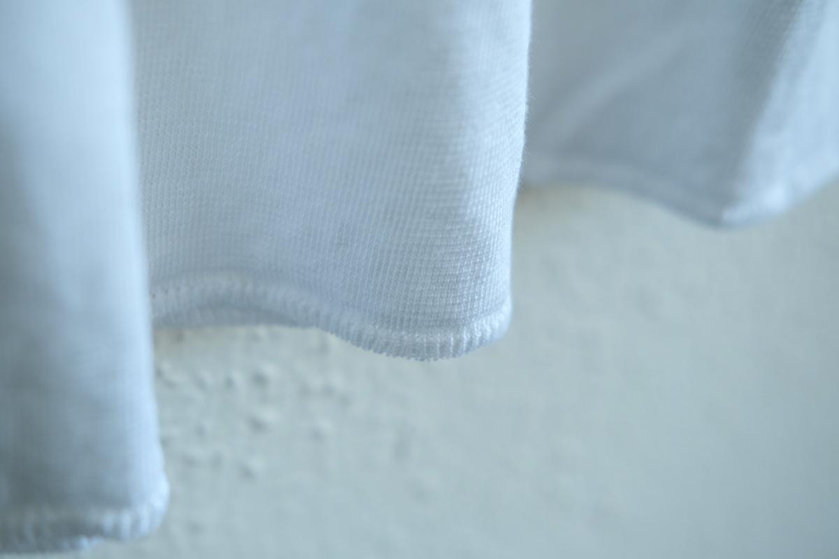 リネンキュプラ半袖プルオーバー｜レディース｜白