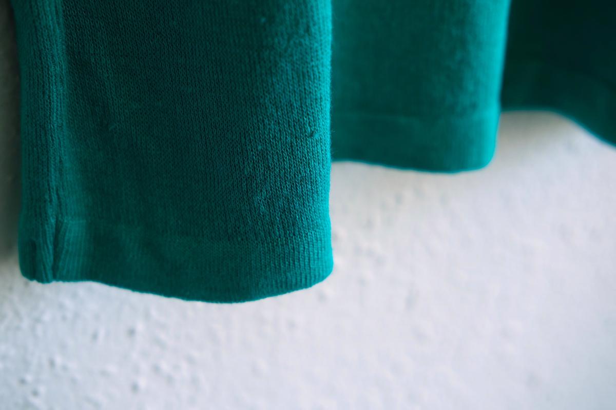 リネンニット 7分袖プルオーバー｜レディース｜ショットグリーン