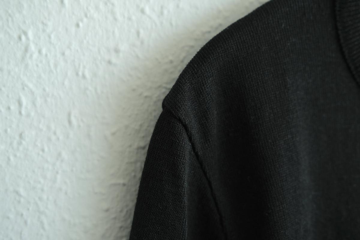 リネンニット 7分袖プルオーバー｜レディース｜黒