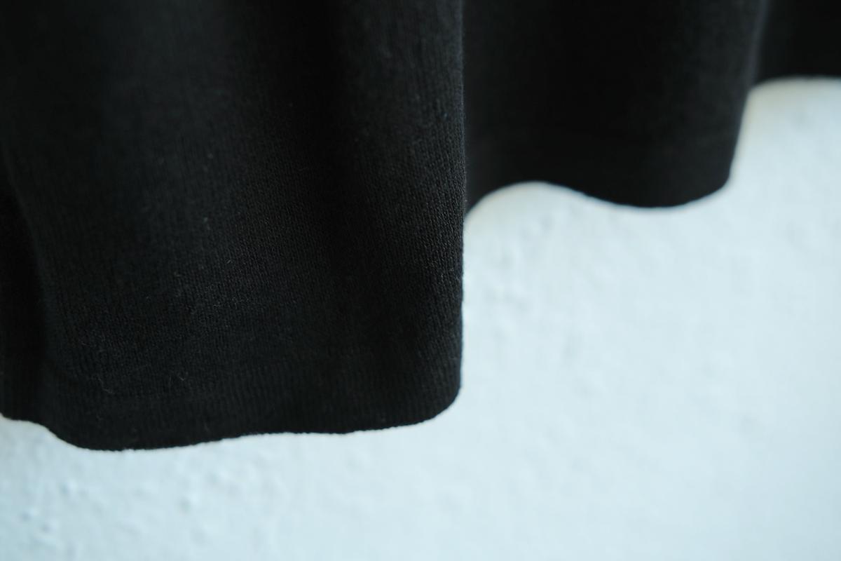 リネンニット 7分袖プルオーバー｜レディース｜黒