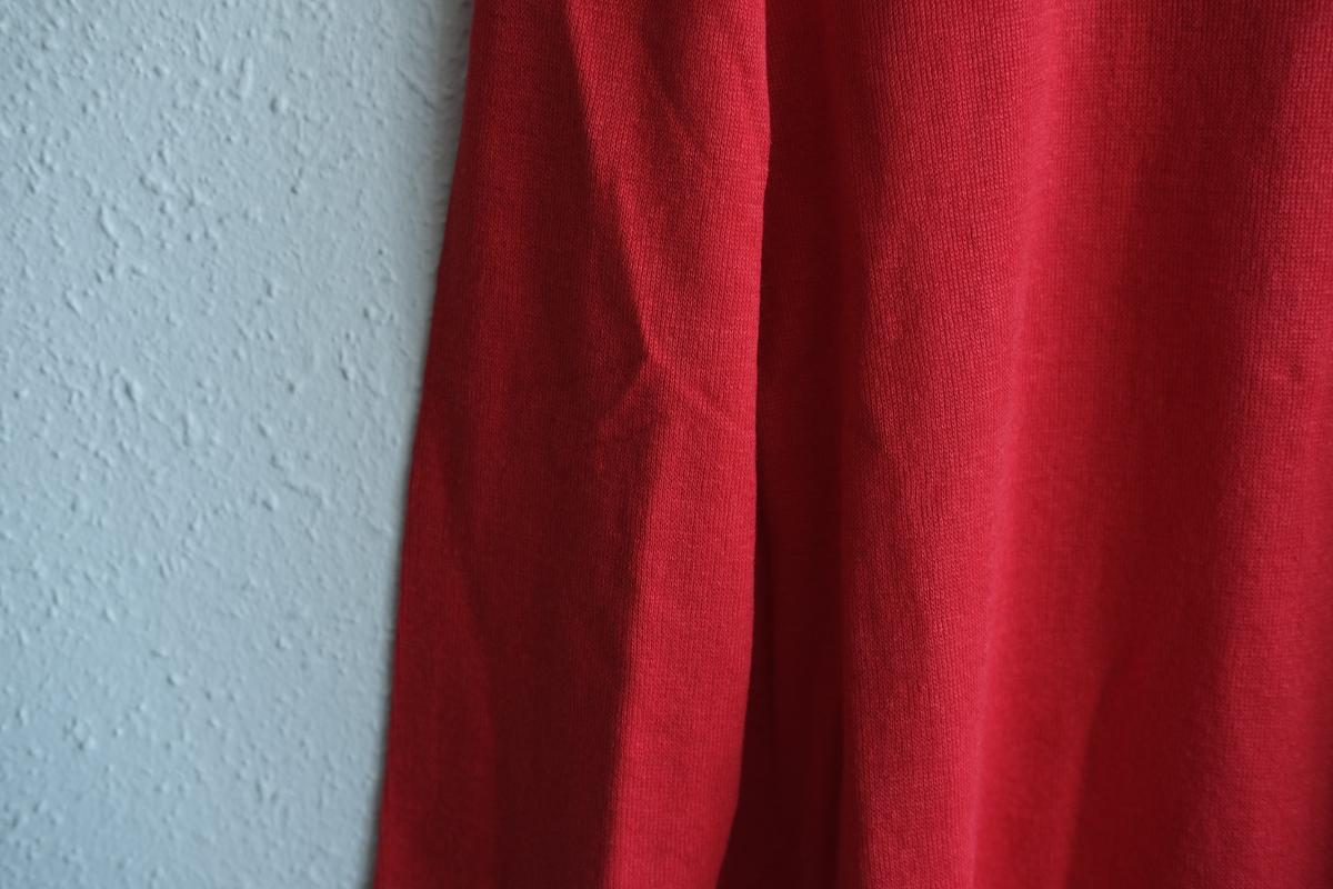 リネンニット 7分袖プルオーバー｜レディース｜スカーレット