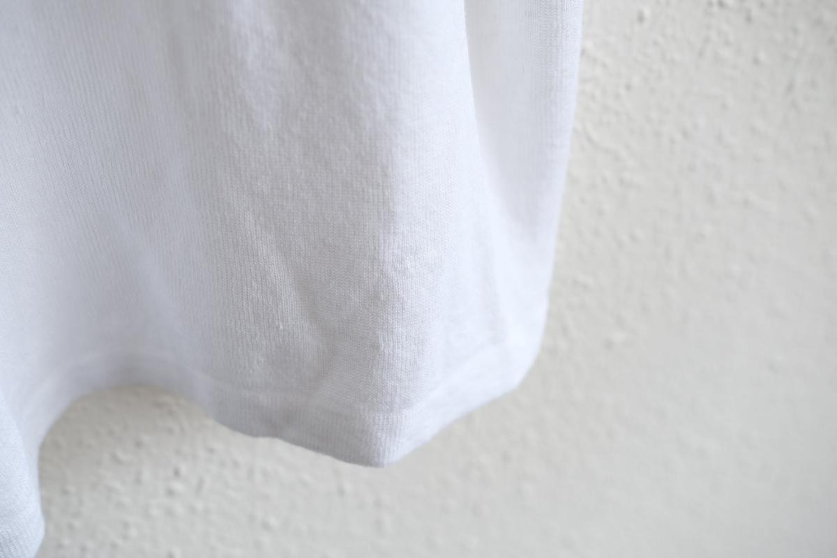 リネンニット半袖プルオーバー｜ユニセックス｜白