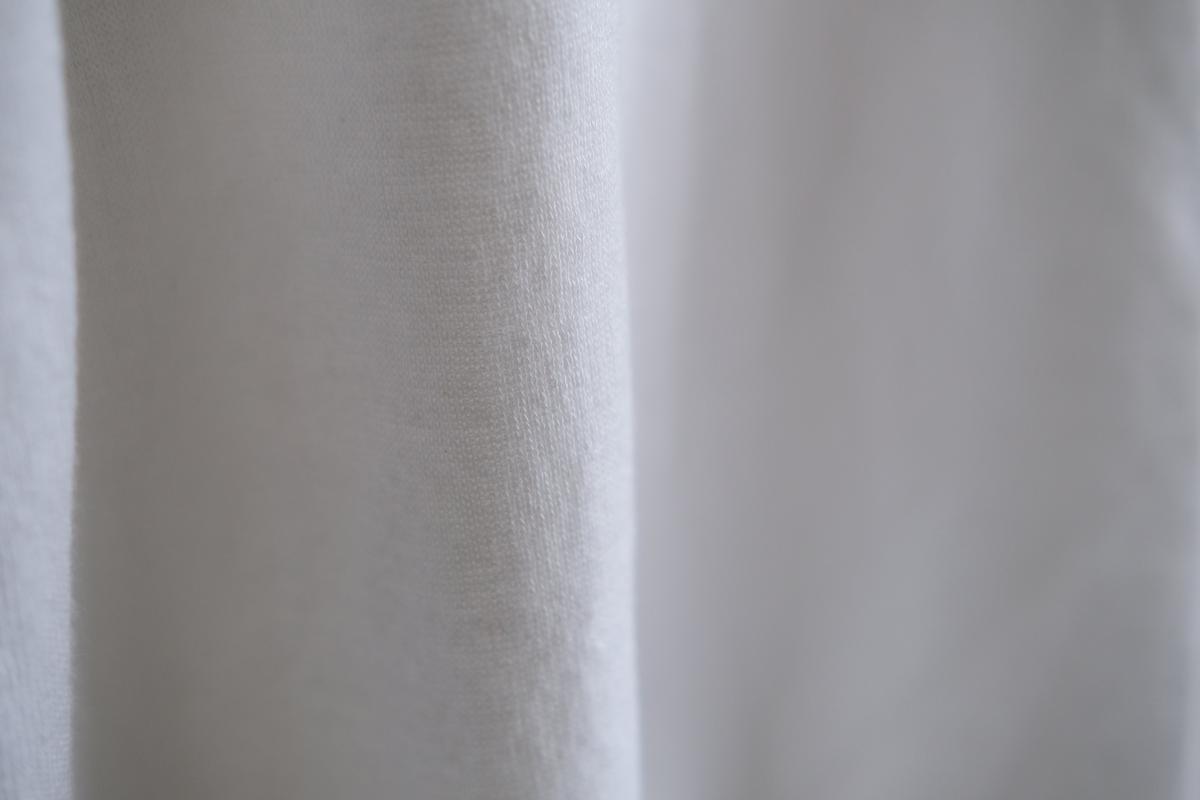 リネンニット半袖プルオーバー｜ユニセックス｜白