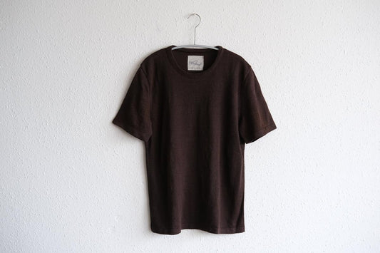 リネンニット半袖プルオーバー|ユニセックス|Dネーブル