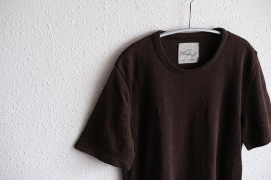 リネンニット半袖プルオーバー｜ユニセックス｜Dネーブル