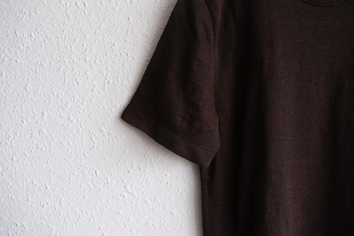 リネンニット半袖プルオーバー｜ユニセックス｜Dネーブル