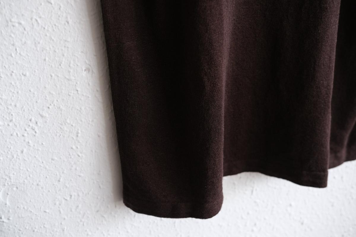 リネンニット半袖プルオーバー｜ユニセックス｜Dネーブル