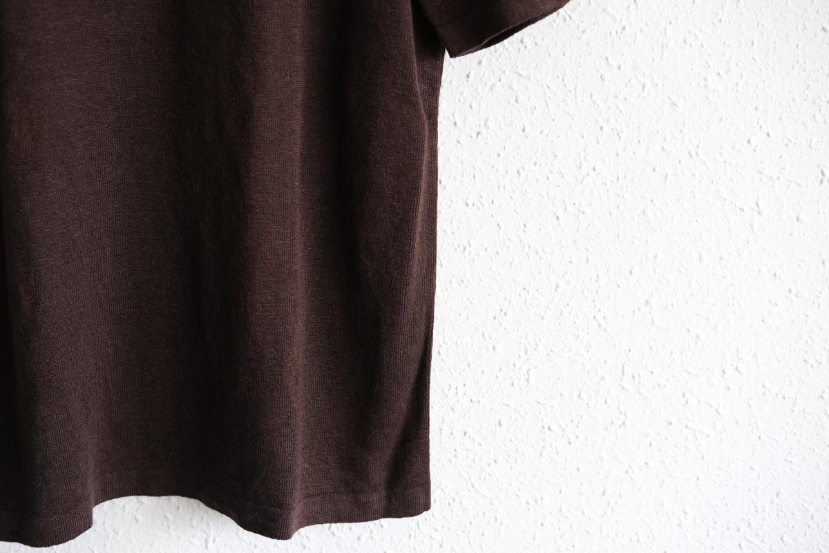 リネンニット半袖プルオーバー｜ユニセックス｜Dネーブル