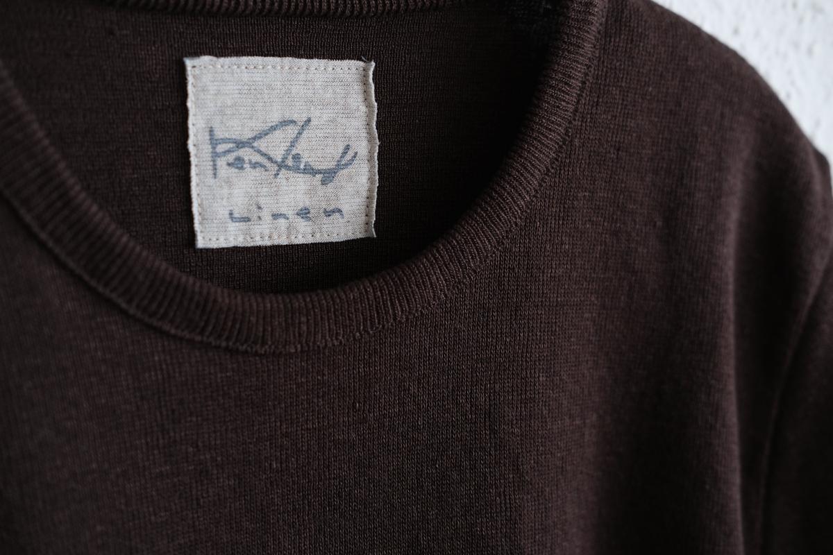 リネンニット半袖プルオーバー｜ユニセックス｜Dネーブル