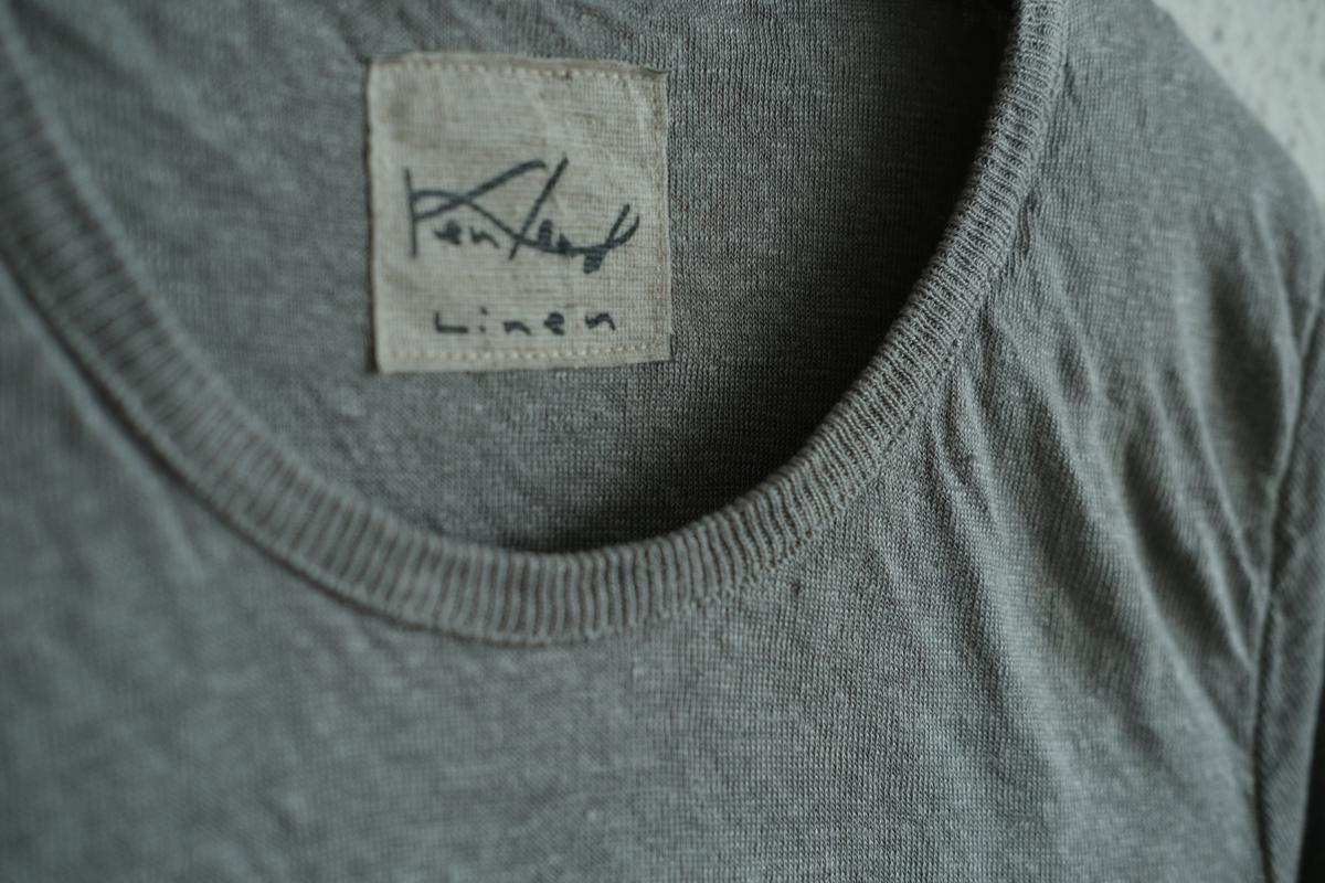 リネンニット 長袖二重プルオーバー｜レディース｜パープル